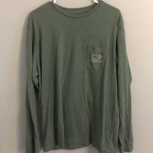 Vineyard Vines long sleeve heather green t-shirt